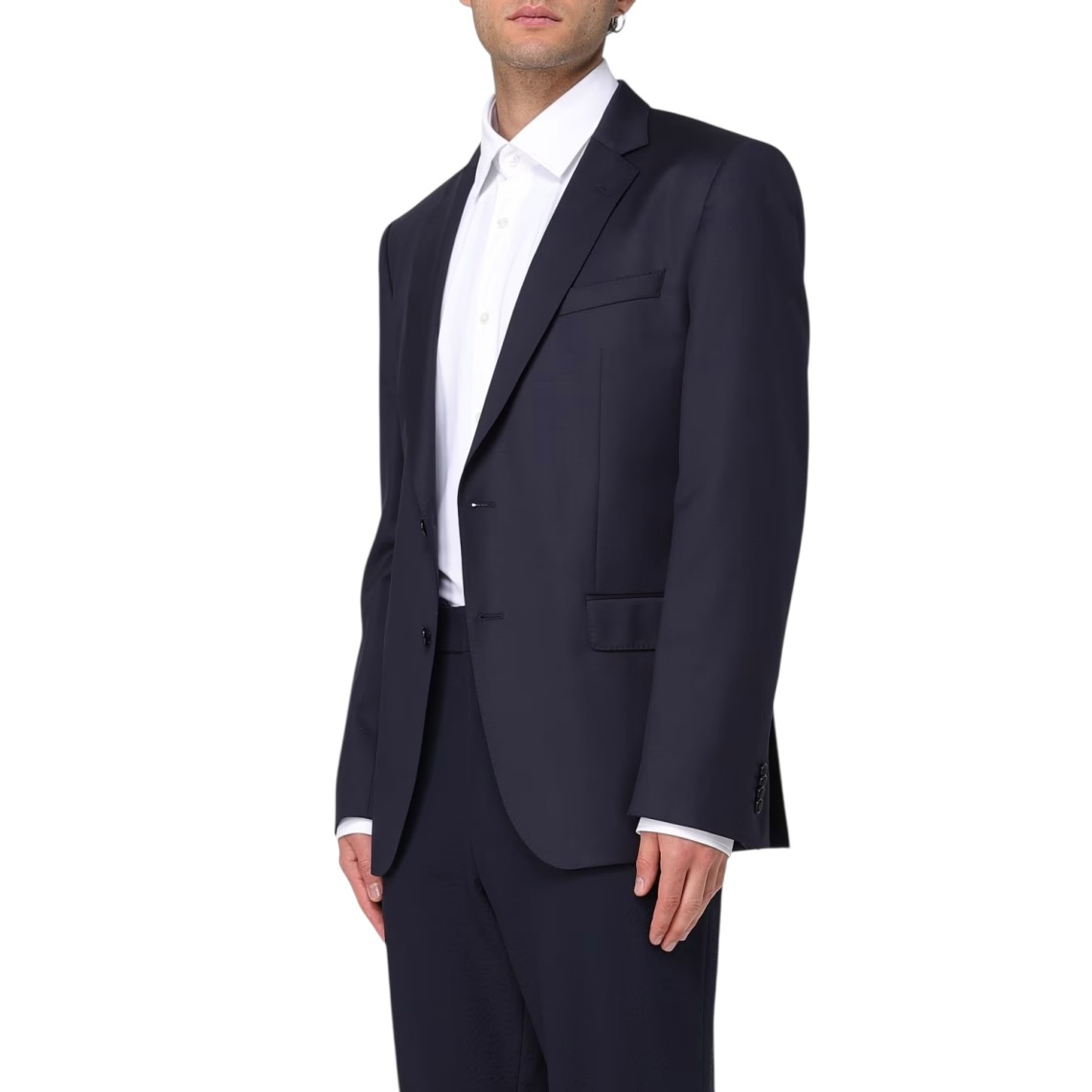 Blazer a monopetto in lana vergine Boss