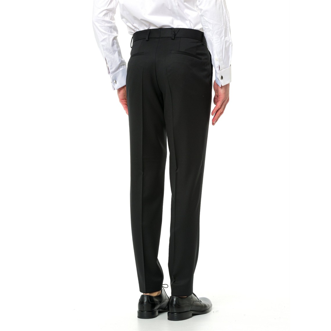 Pantaloni Boss slim fit in serge di lana vergine