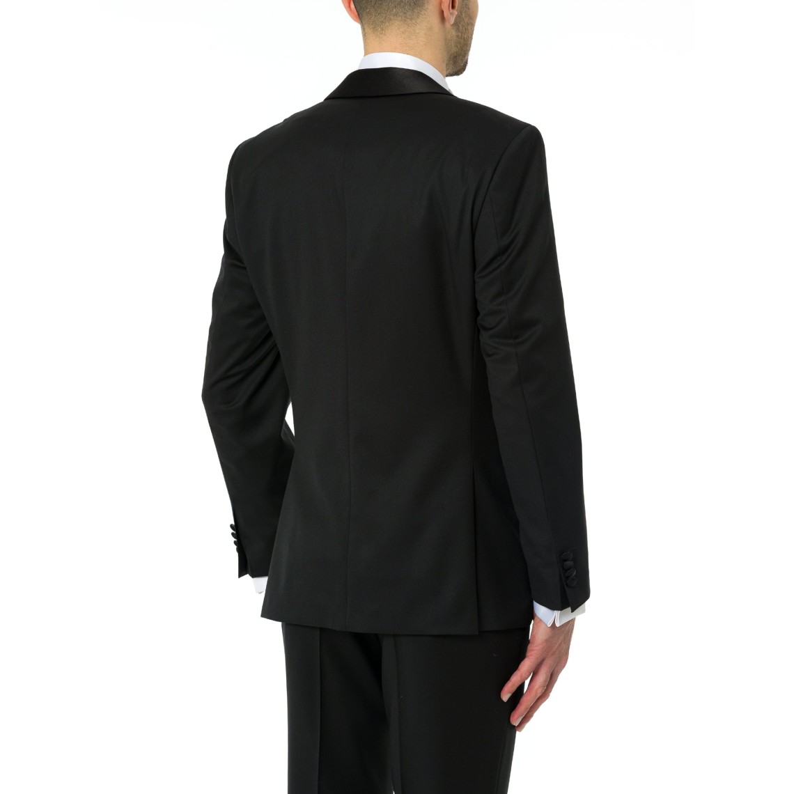 Giacca da smoking Boss regular fit in serge di lana vergine