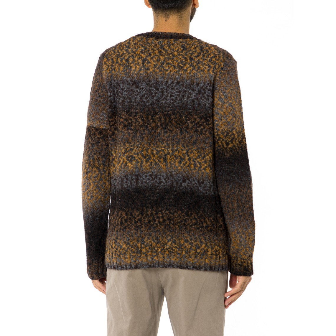 Maglia girocollo Dondup in misto lana con motivo astratto