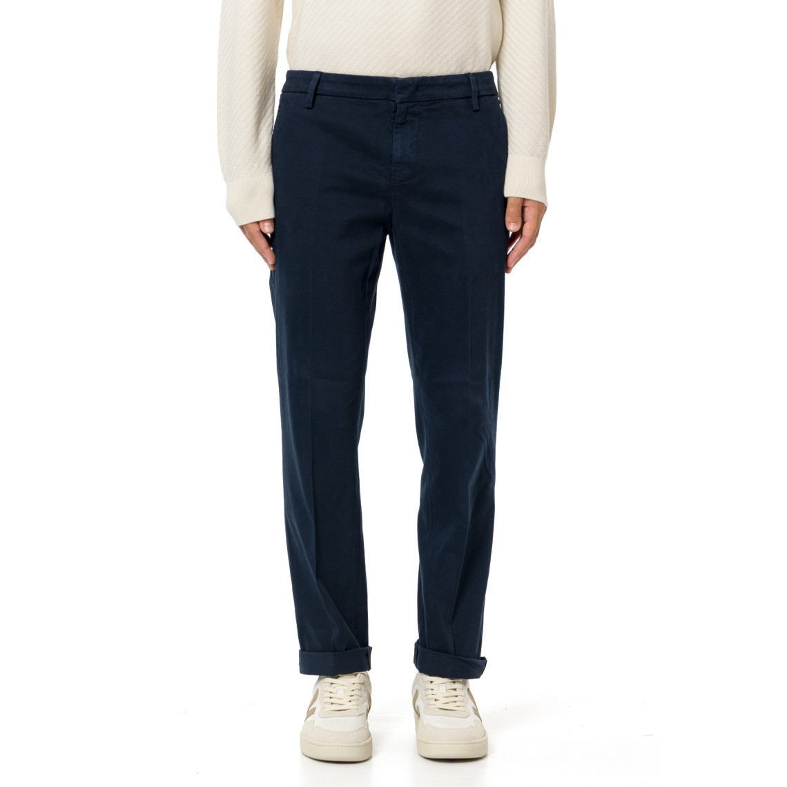 Pantaloni chino Gaubert relax Dondup in cotone stretch