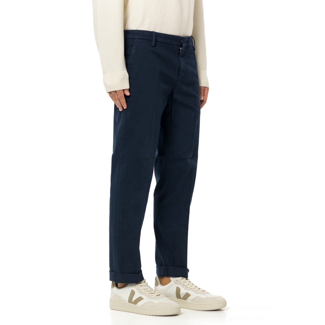 Pantaloni chino Gaubert relax Dondup in cotone stretch