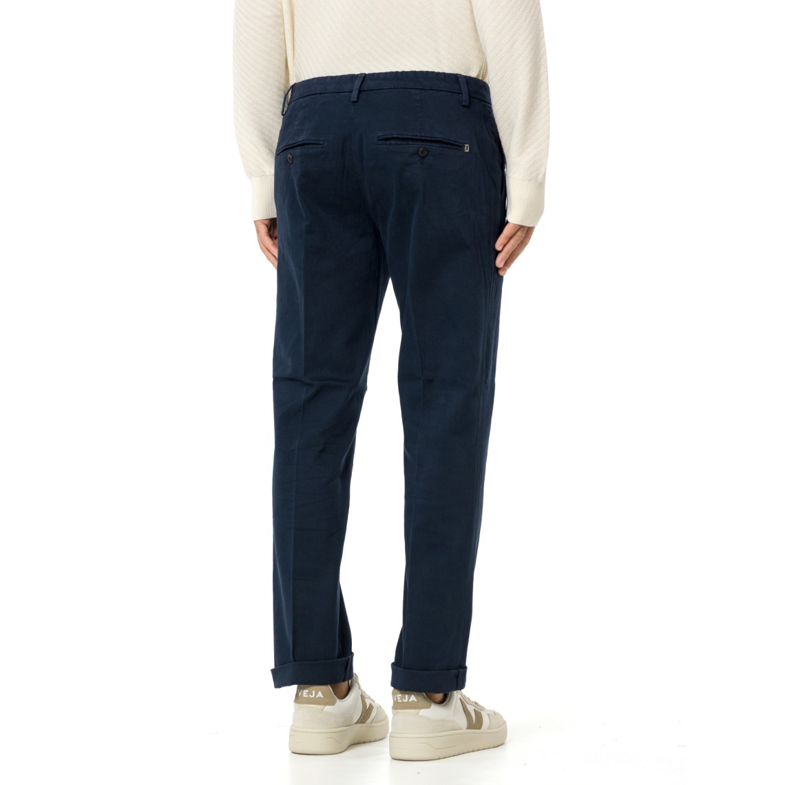 Pantaloni chino Gaubert relax Dondup in cotone stretch