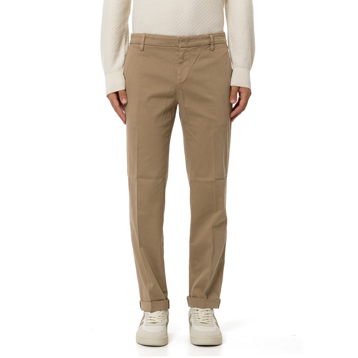 Pantaloni chino Gaubert relax Dondup in cotone stretch