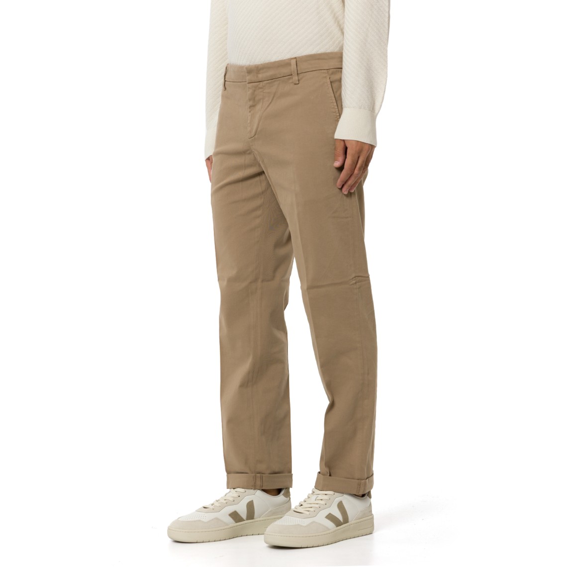 Pantaloni chino Gaubert relax Dondup in cotone stretch