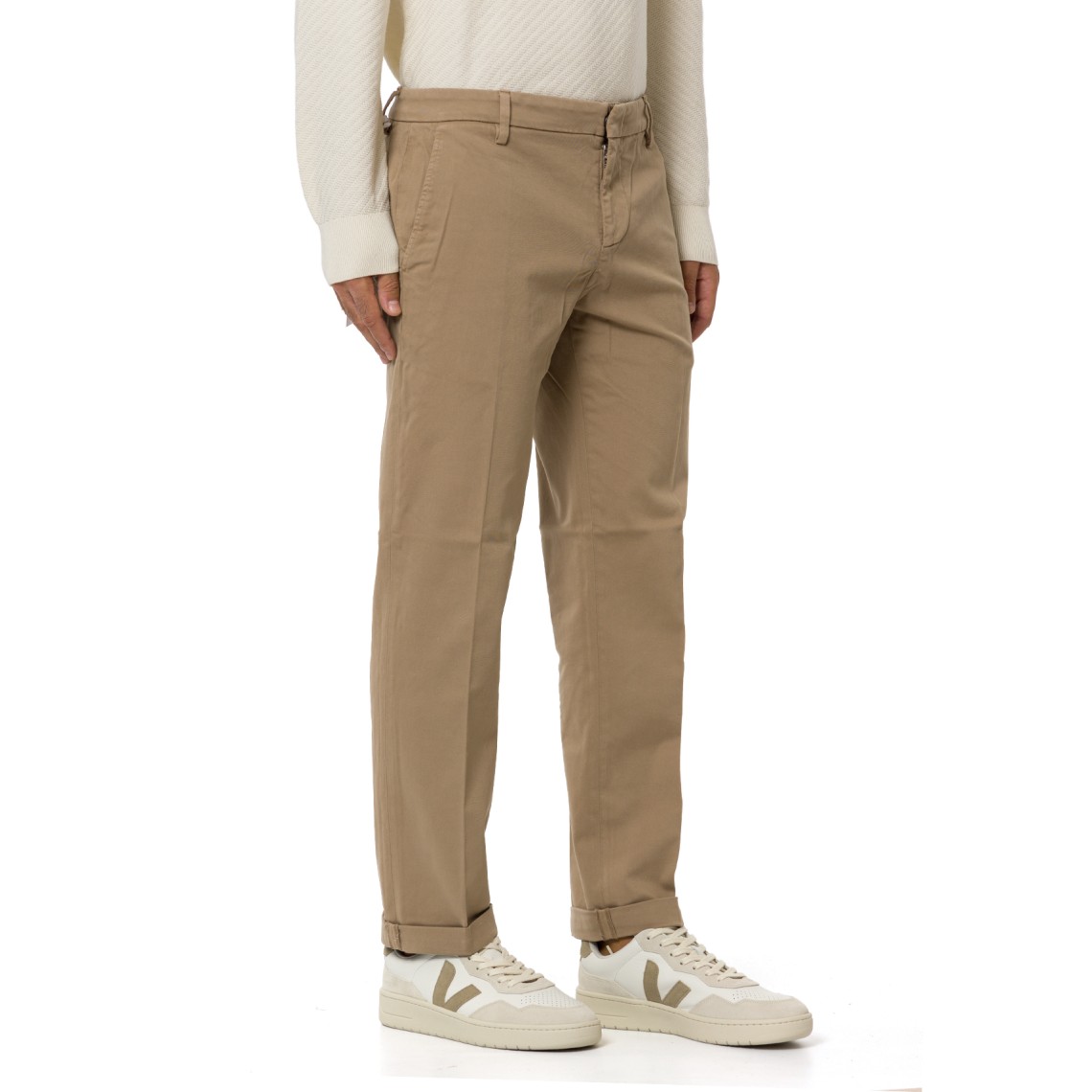 Pantaloni chino Gaubert relax Dondup in cotone stretch