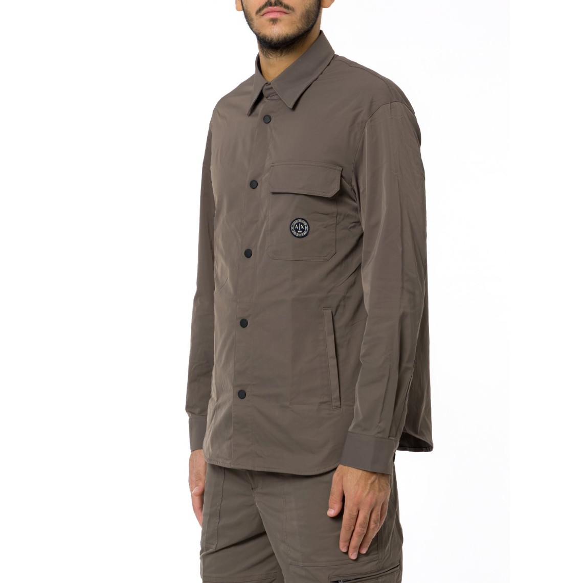 Camicia over con taschino Armani Exchange