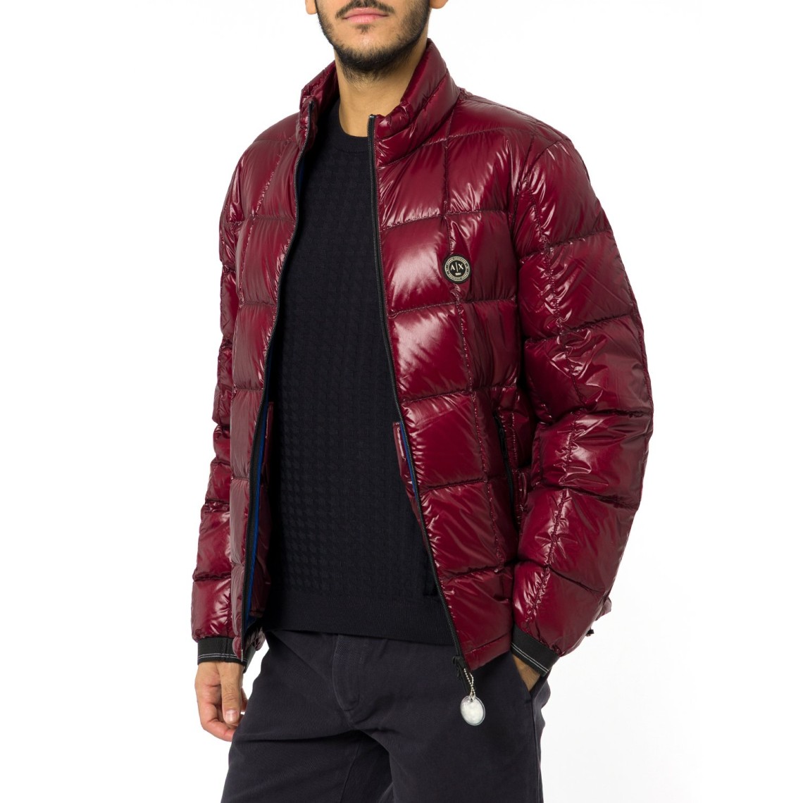 Piumino lucido trapuntato Armani Exchange