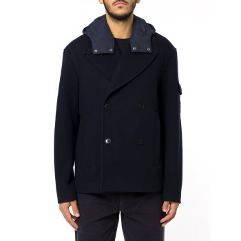 Giubbino in misto lana Armani Exchange con cappuccio