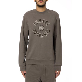 Felpa girocollo con logo Armani Exchange