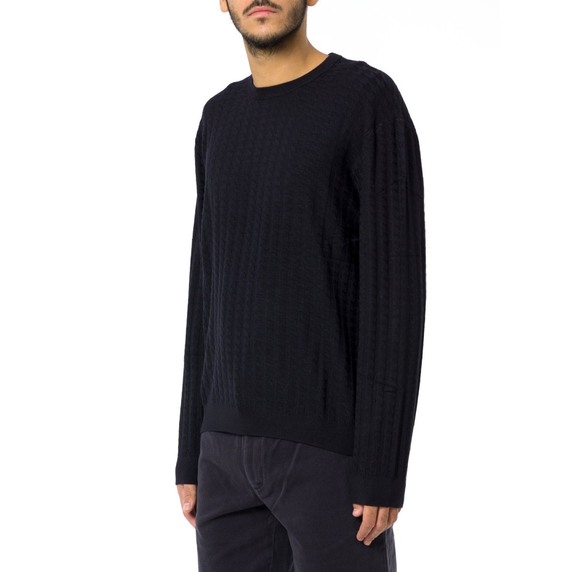 Pullover girocollo in viscosa Armani Exchange