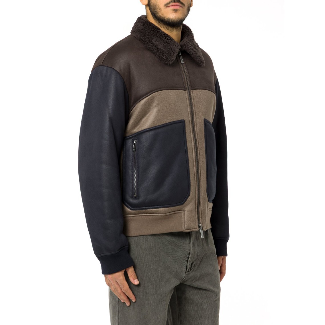 Giacca Blouson in tessuto elasticizzato Armani Exchange