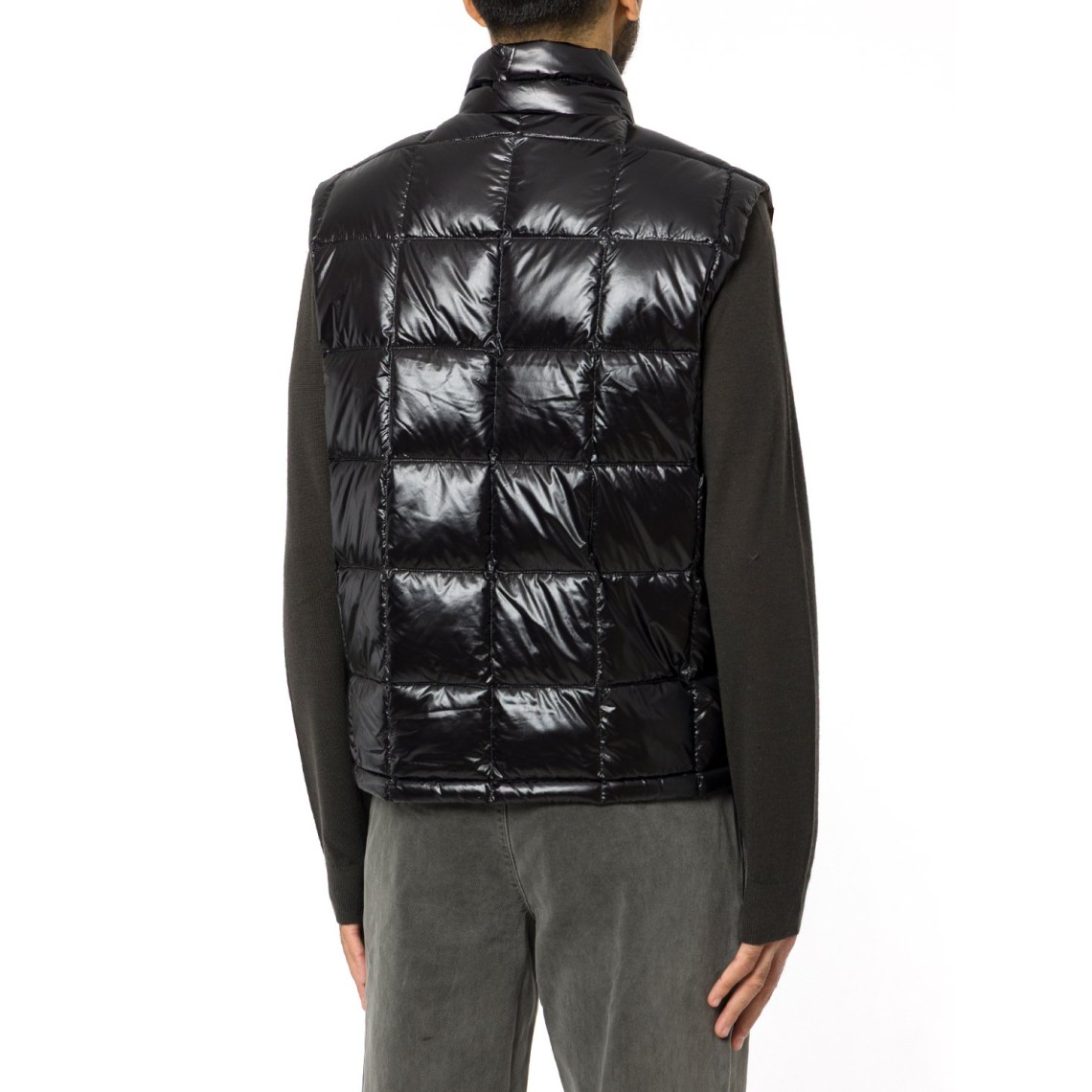 Piumino lucido trapuntato smanicato Armani Exchange