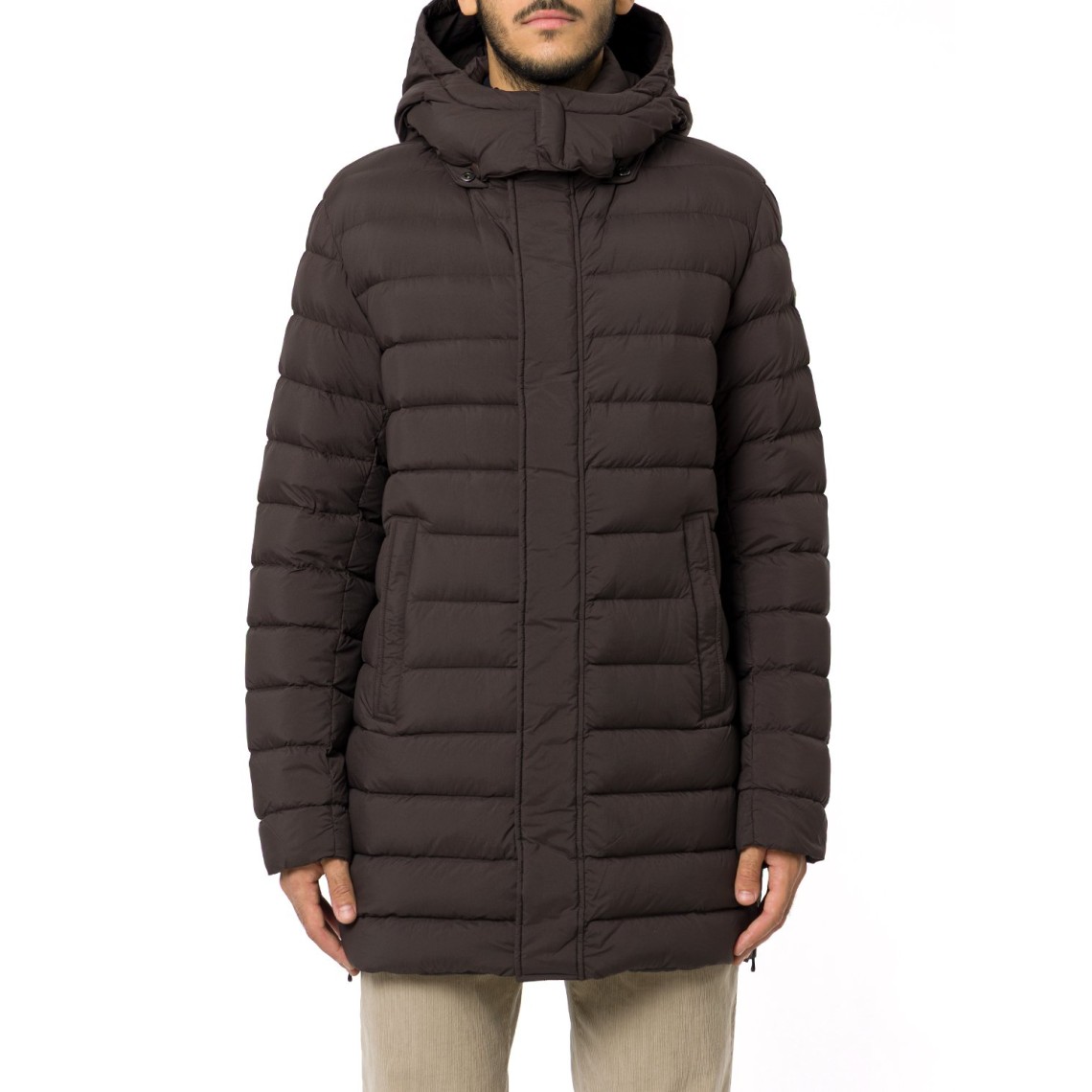 Piumino con spacchi laterali Colmar