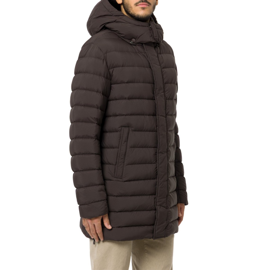 Piumino con spacchi laterali Colmar