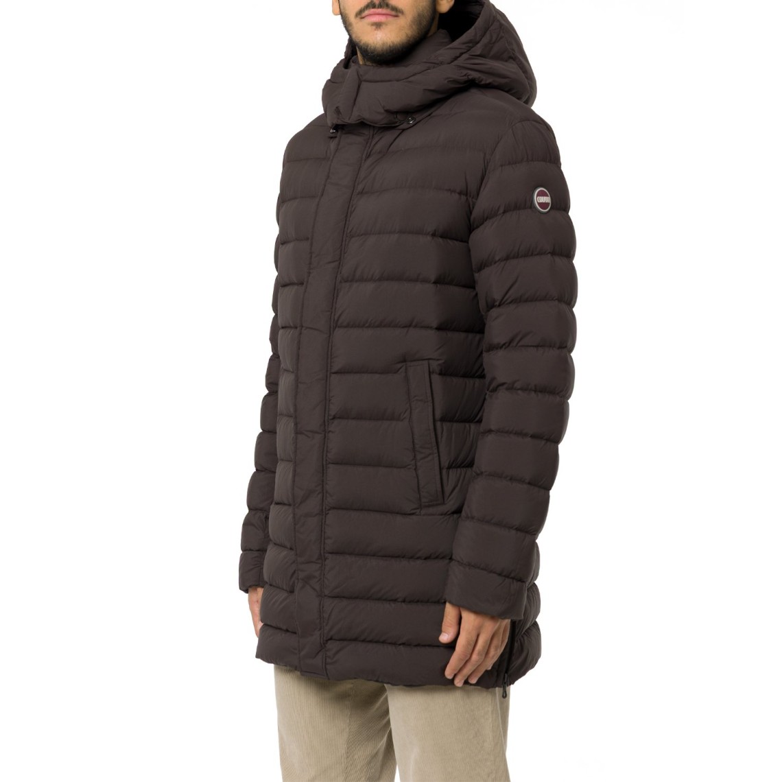 Piumino con spacchi laterali Colmar