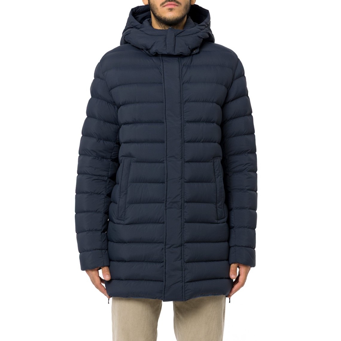 Piumino con spacchi laterali Colmar