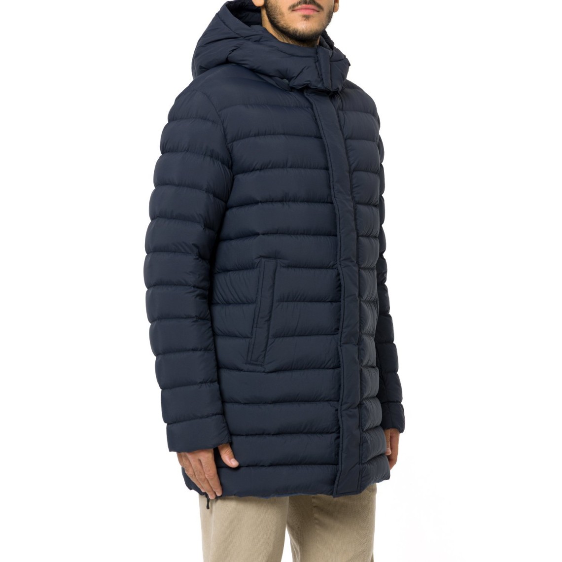 Piumino con spacchi laterali Colmar