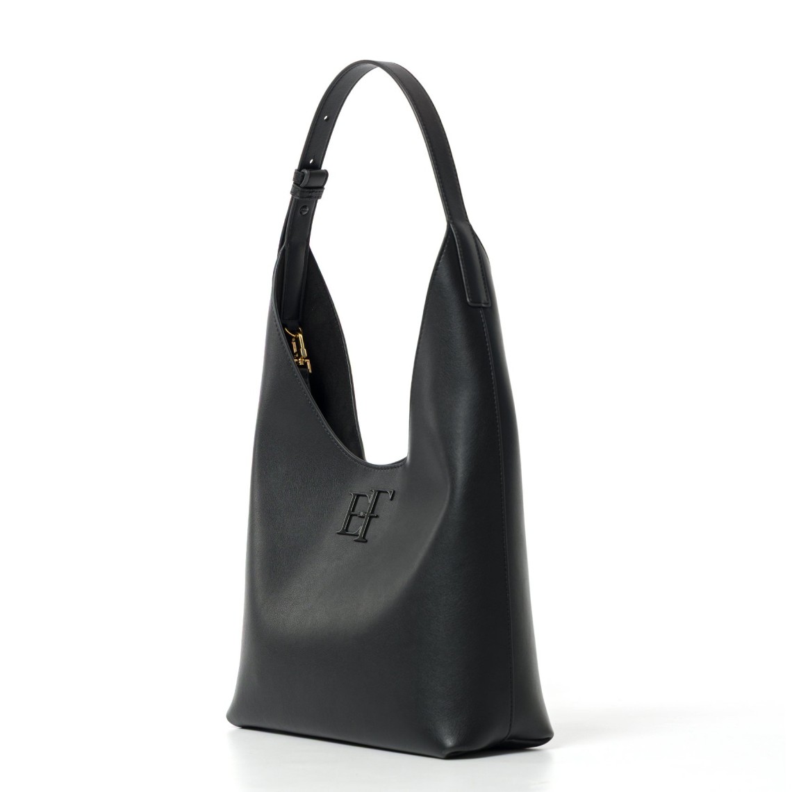Borsa Hobo media con logo Elisabetta Franchi