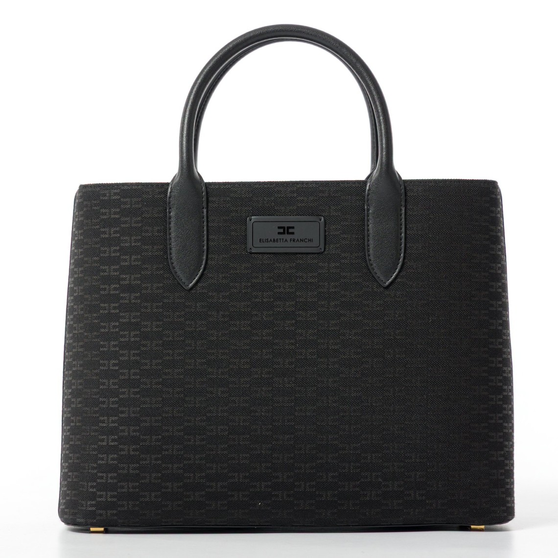 Borsa a mano logo frontale Elisabetta Franchi