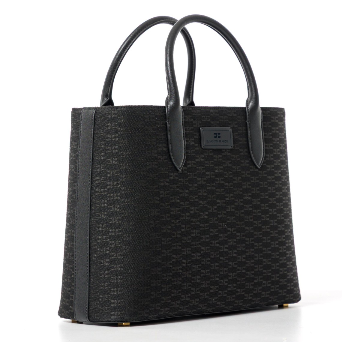 Borsa a mano logo frontale Elisabetta Franchi