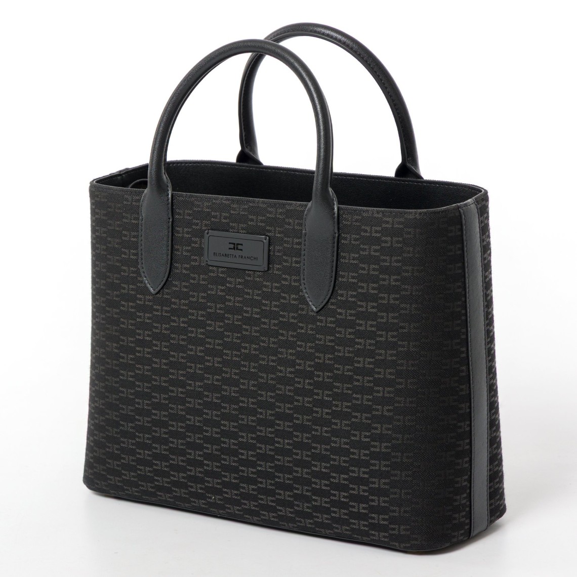 Borsa a mano logo frontale Elisabetta Franchi