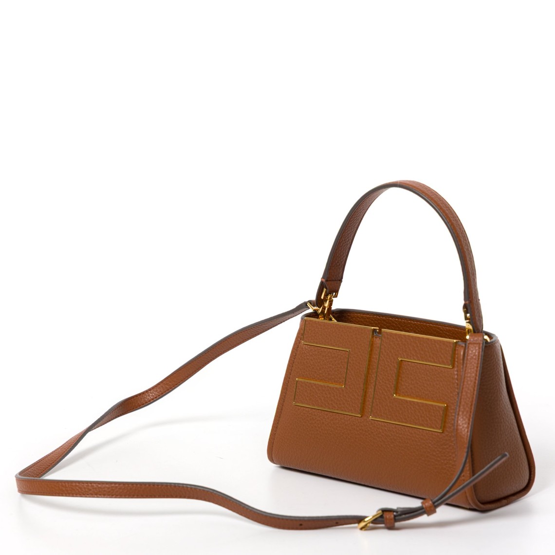 Borsa a mano con logo Elisabetta Franchi