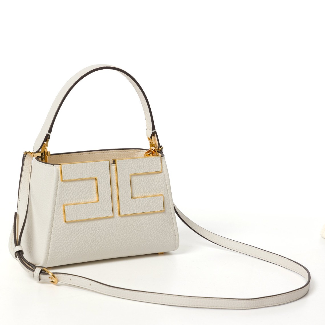 Borsa a mano con logo Elisabetta Franchi