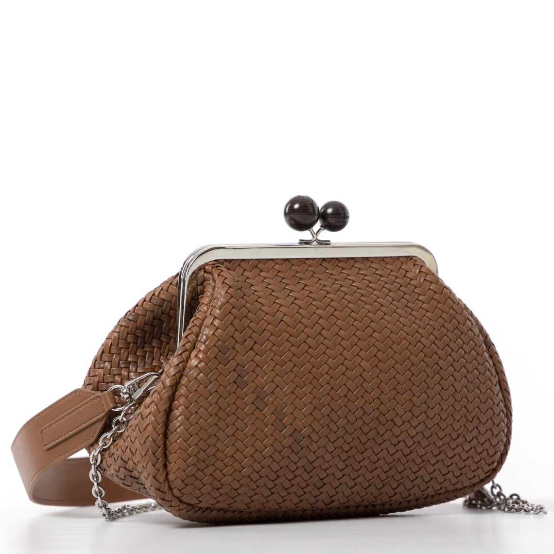 Pasticcino Bag medium in pelle intrecciata Wkaere Weekend Max Mara