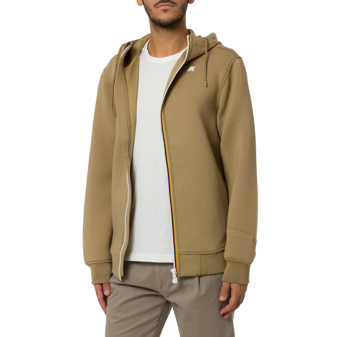 Felpa con zip e cappuccio Rainer Spacer K-Way