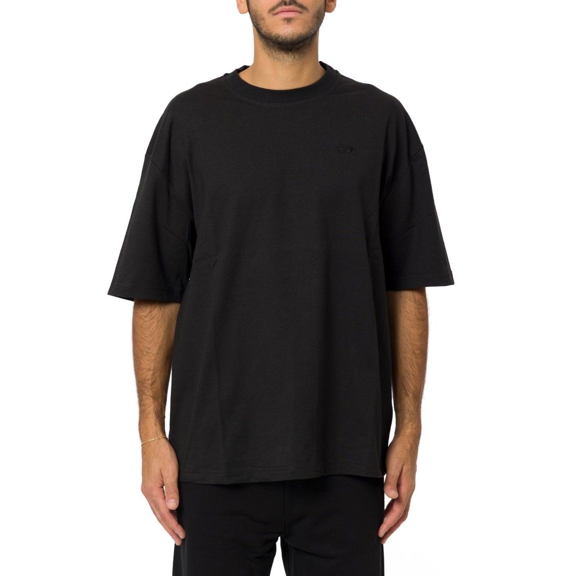 T-shirt con maxi-ricamo oval D Diesel