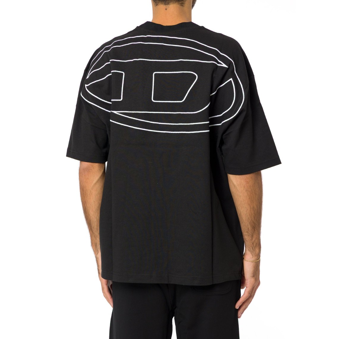 T-shirt con maxi-ricamo oval D Diesel