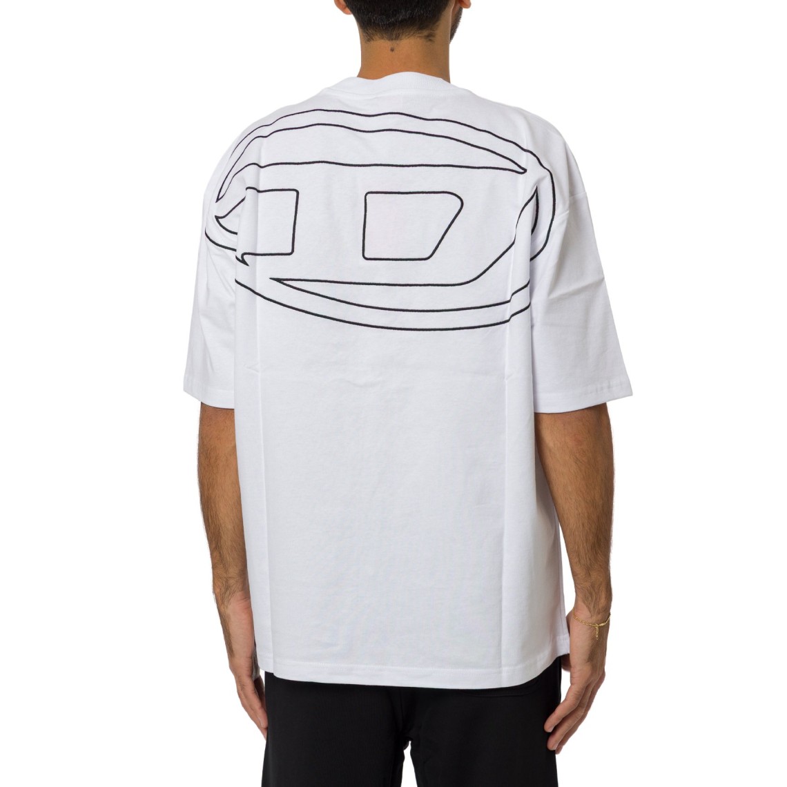 T-shirt con maxi-ricamo oval D Diesel