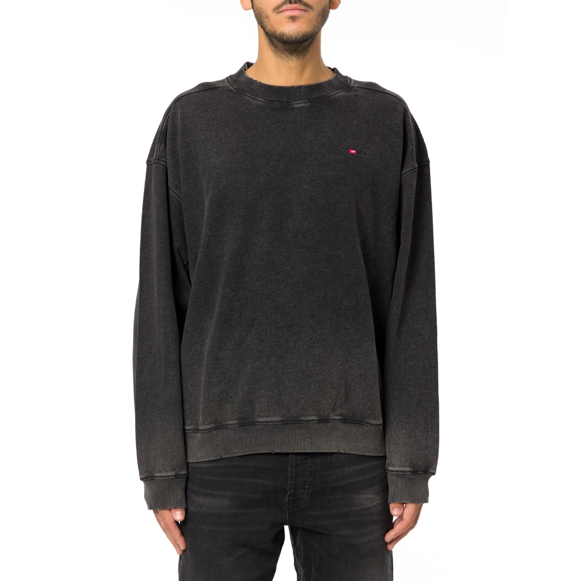 Felpa in cotone effetto faded Diesel