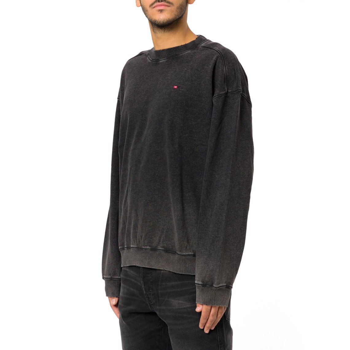 Felpa in cotone effetto faded Diesel
