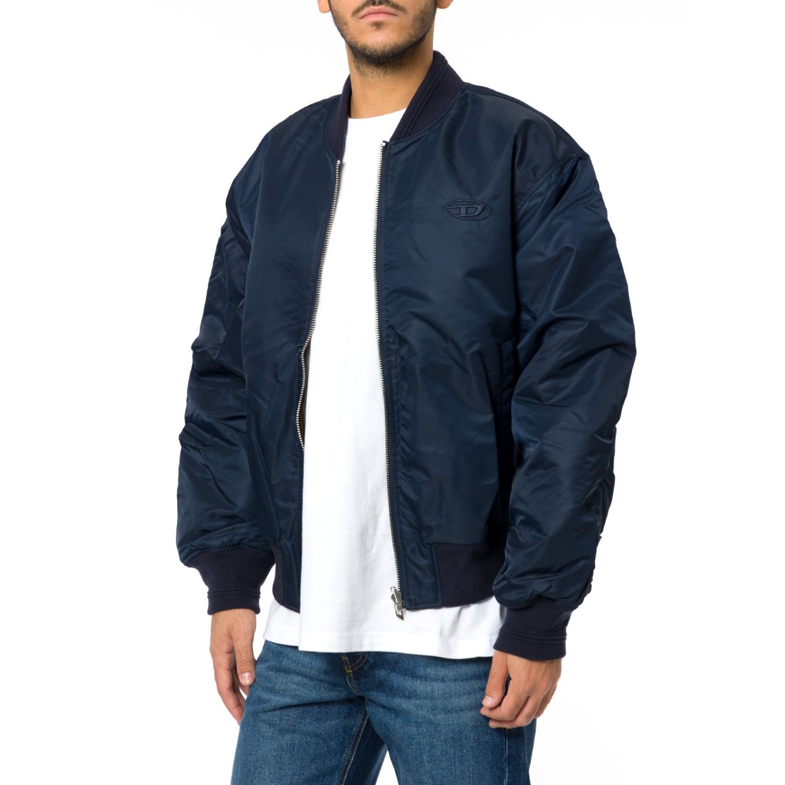 Bomber con ricamo Oval D Diesel