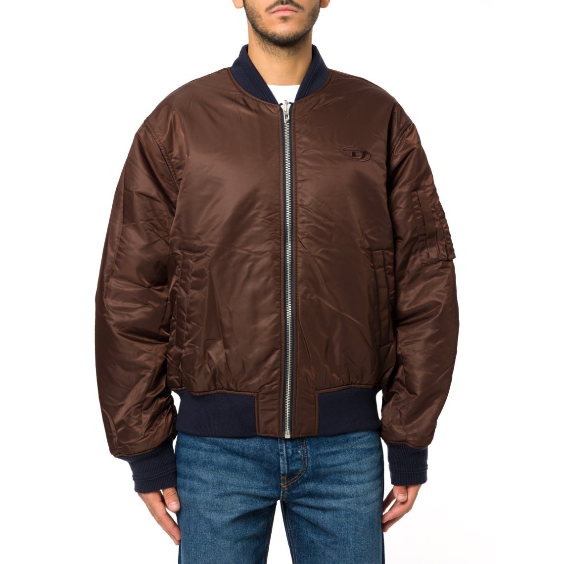 Bomber con ricamo Oval D Diesel