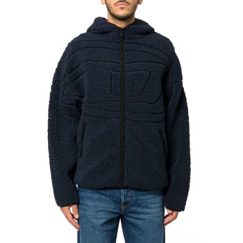 Felpa Teddy con cappuccio Diesel