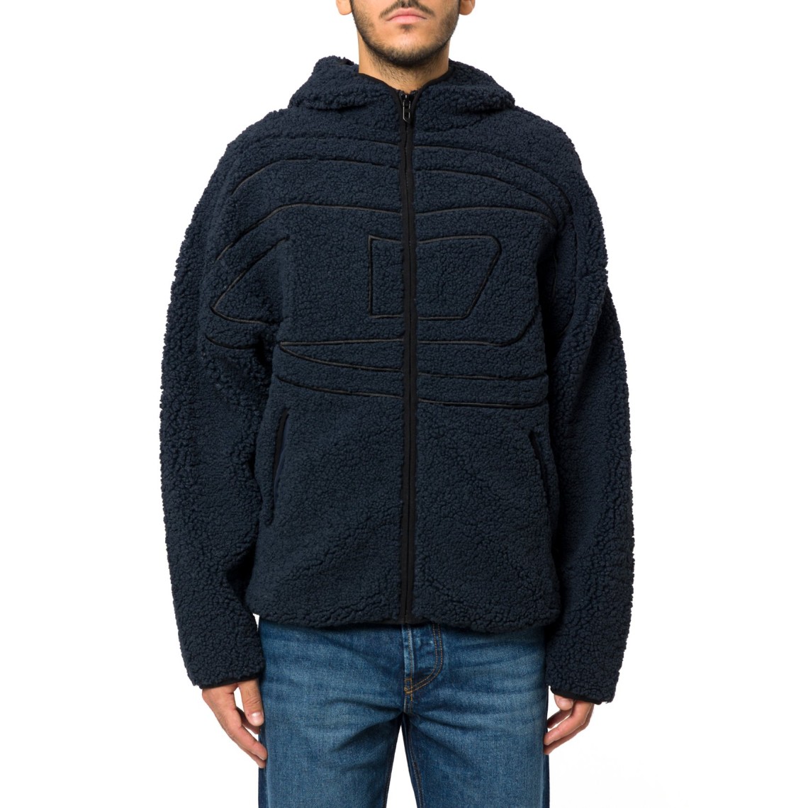 Felpa Teddy con cappuccio Diesel