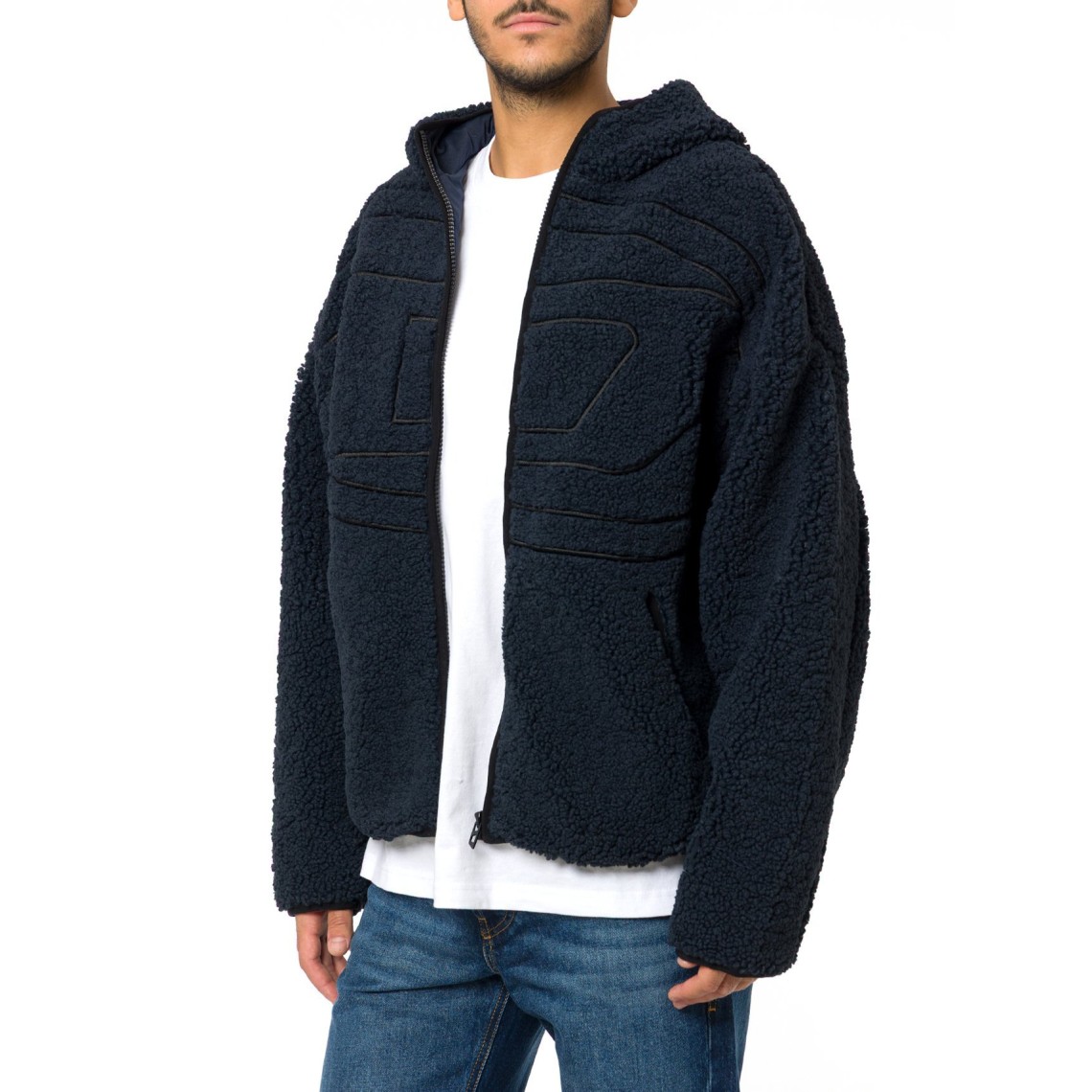 Felpa Teddy con cappuccio Diesel