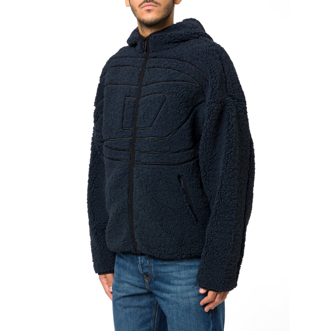 Felpa Teddy con cappuccio Diesel