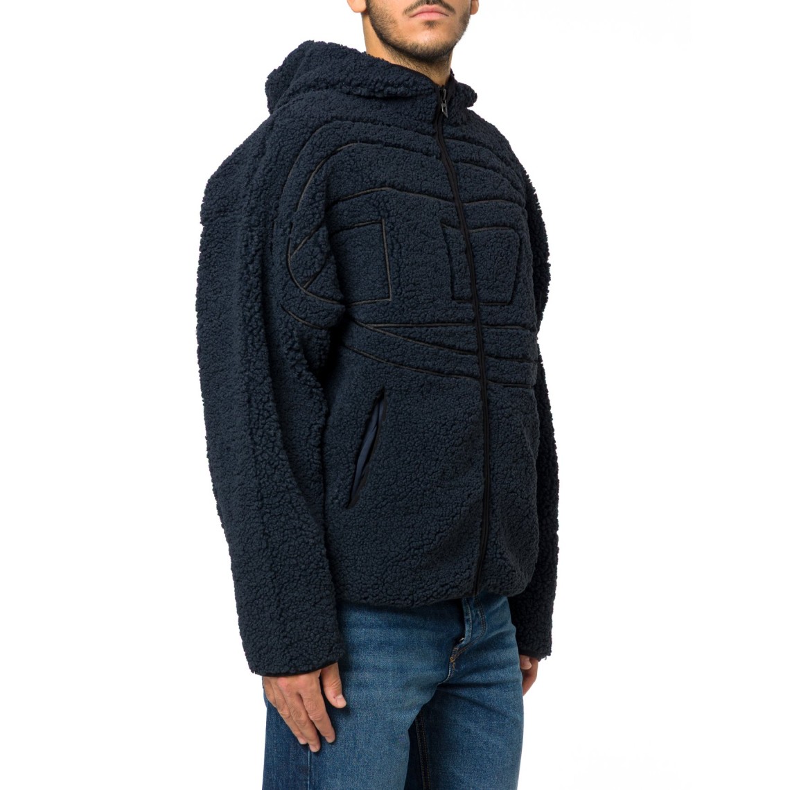 Felpa Teddy con cappuccio Diesel