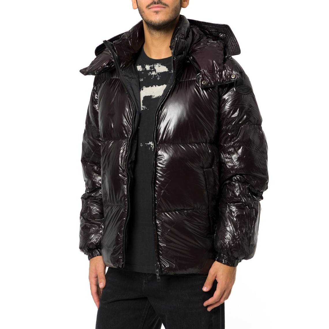 Piumino imbottito con cappuccio staccabile Diesel