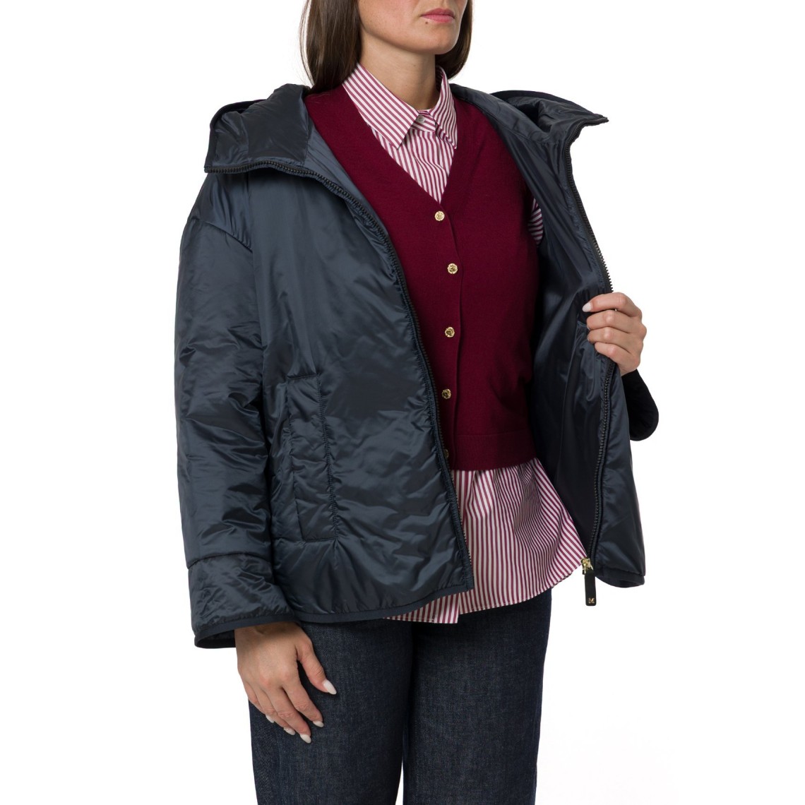 Giacca imbottita over in tela antigoccia Mtccleo Max Mara The Cube