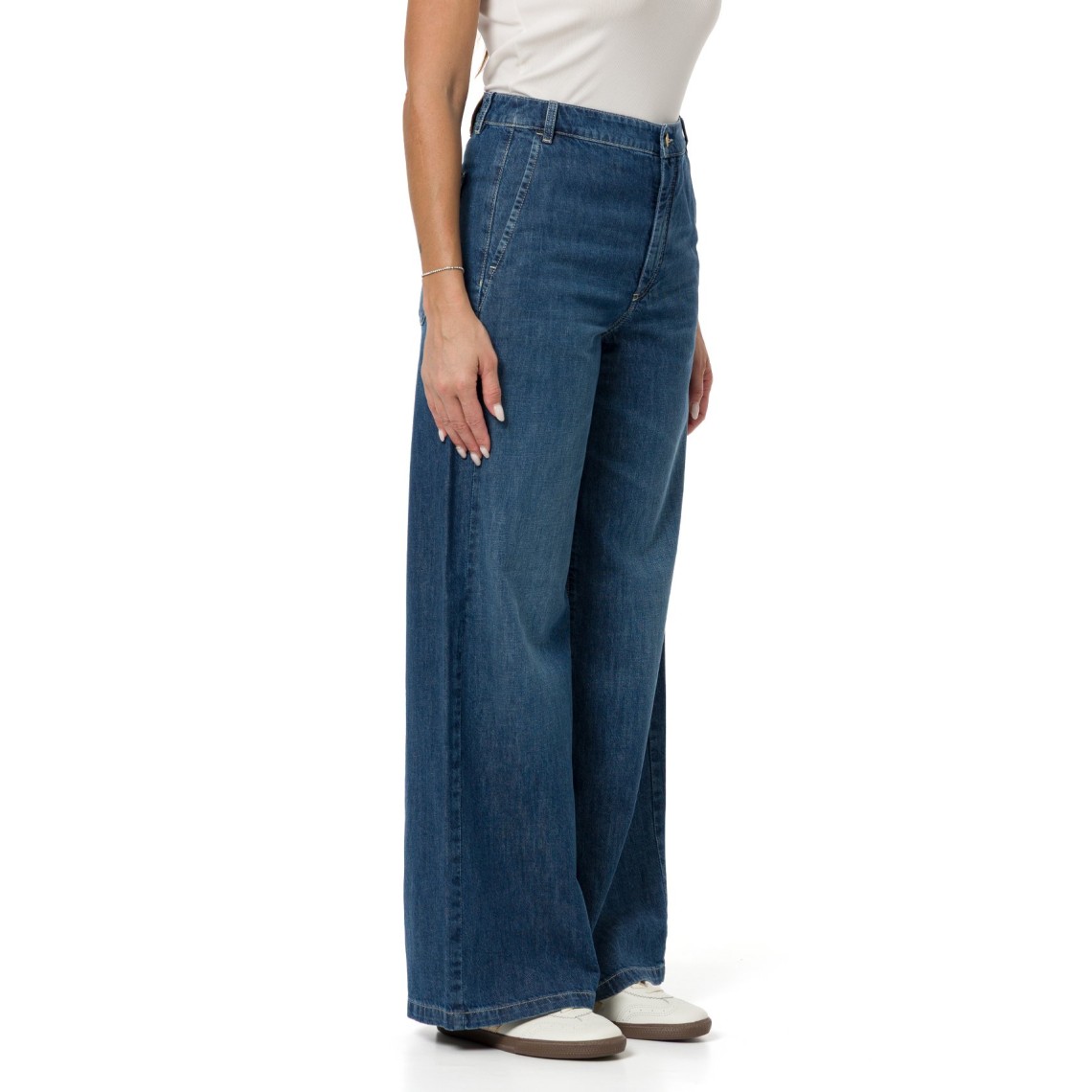 Pantalone straight leg in denim di cotone Smmgelato 'S Max Mara