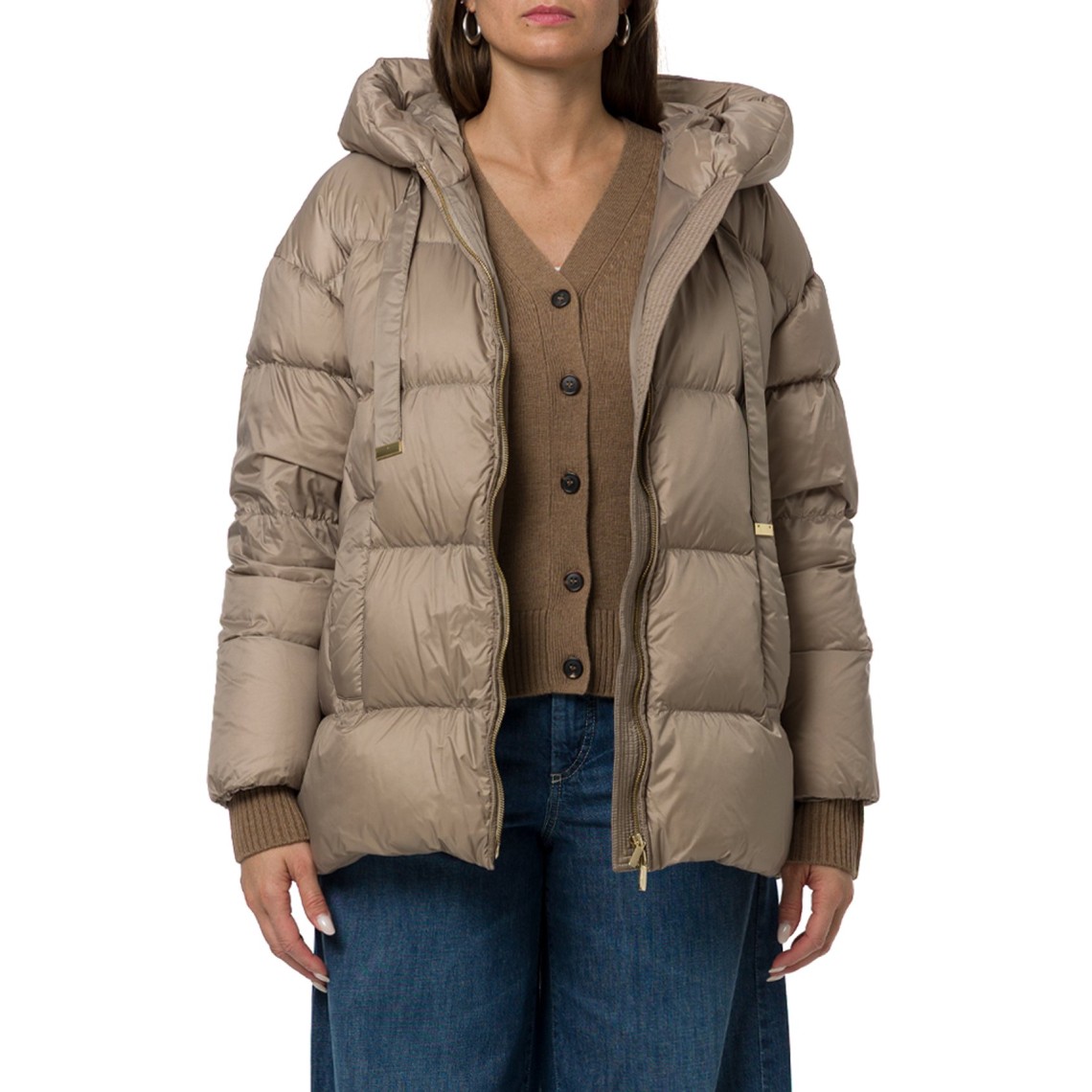 Imbottito corto ampio in tela antigoccia Mtcnerine Max Mara The Cube