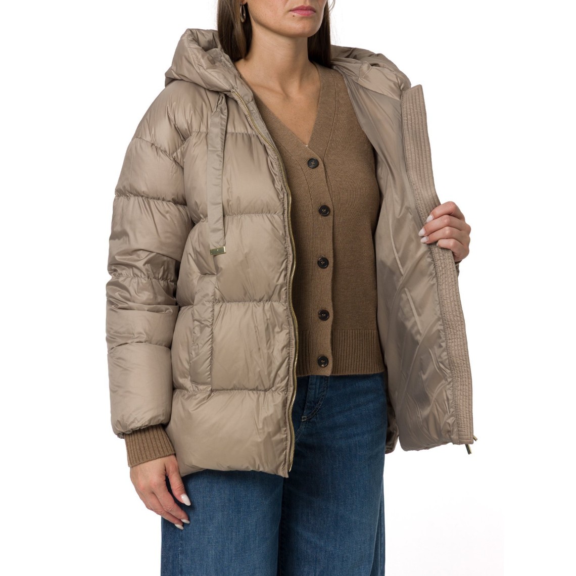 Imbottito corto ampio in tela antigoccia Mtcnerine Max Mara The Cube