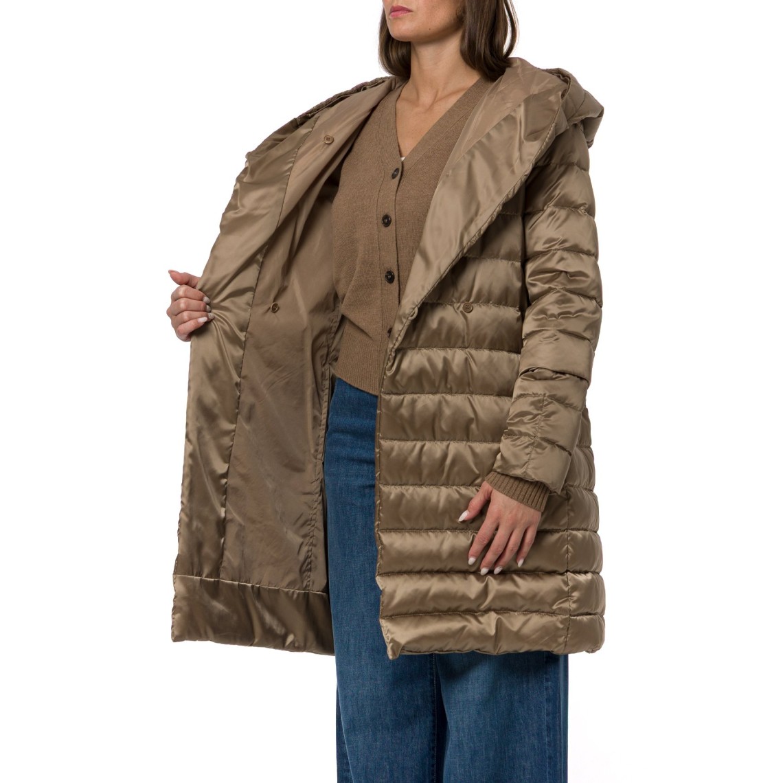 Piumino reversibile in raso antigoccia Novef Max Mara The Cube