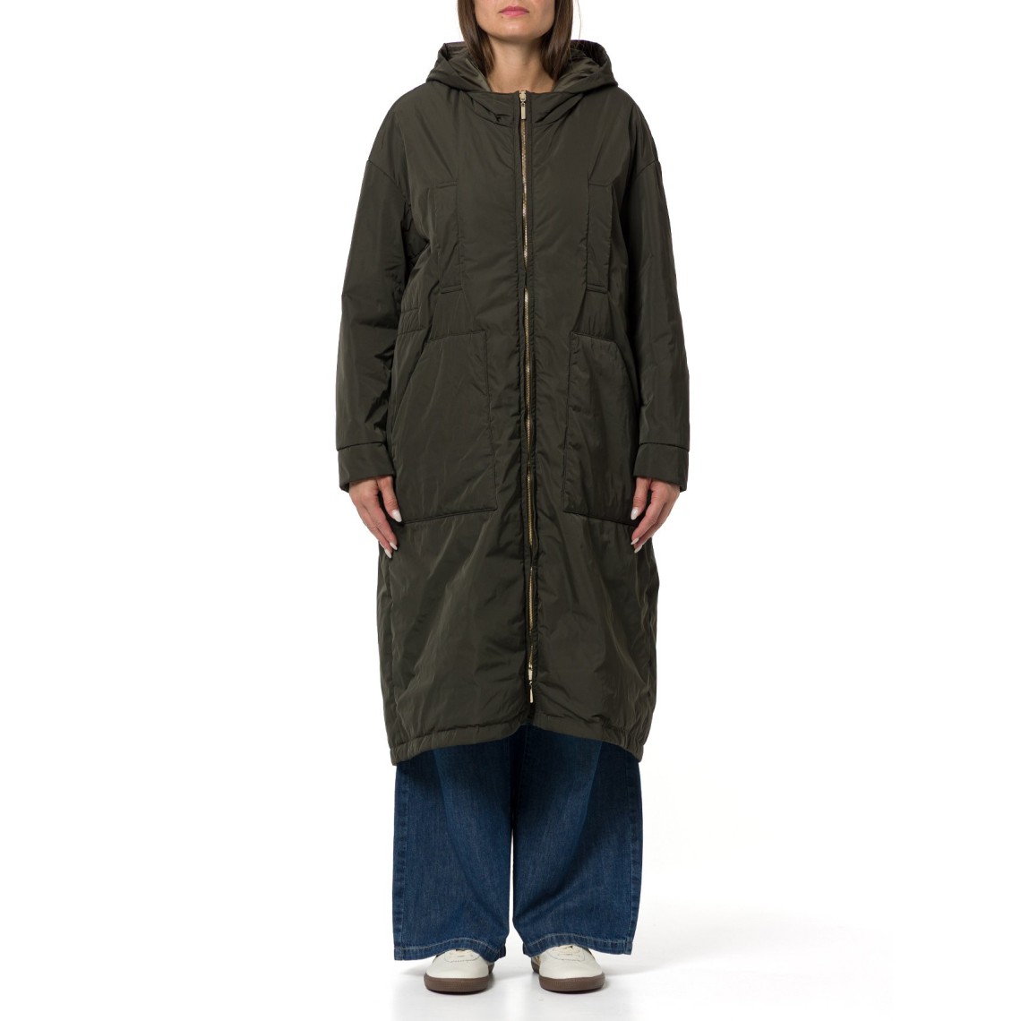 Parka imbottito reversibile lungo in radzmir e tela antigoccia Mtcbosco Max Mara The Cube
