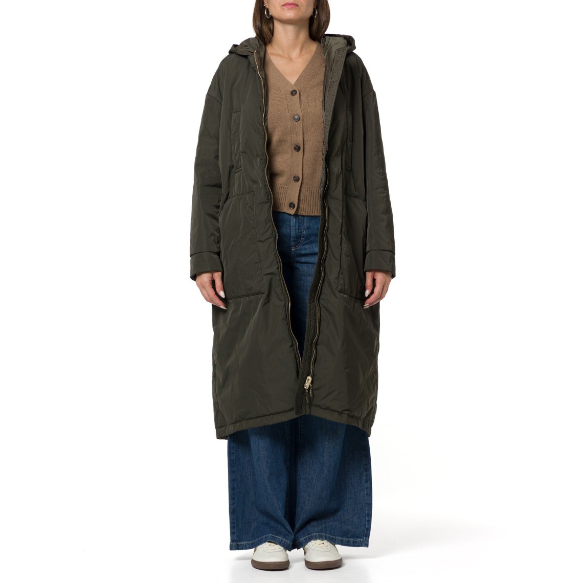 Parka imbottito reversibile lungo in radzmir e tela antigoccia Mtcbosco Max Mara The Cube